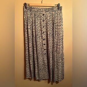 vintage leopard long skirt